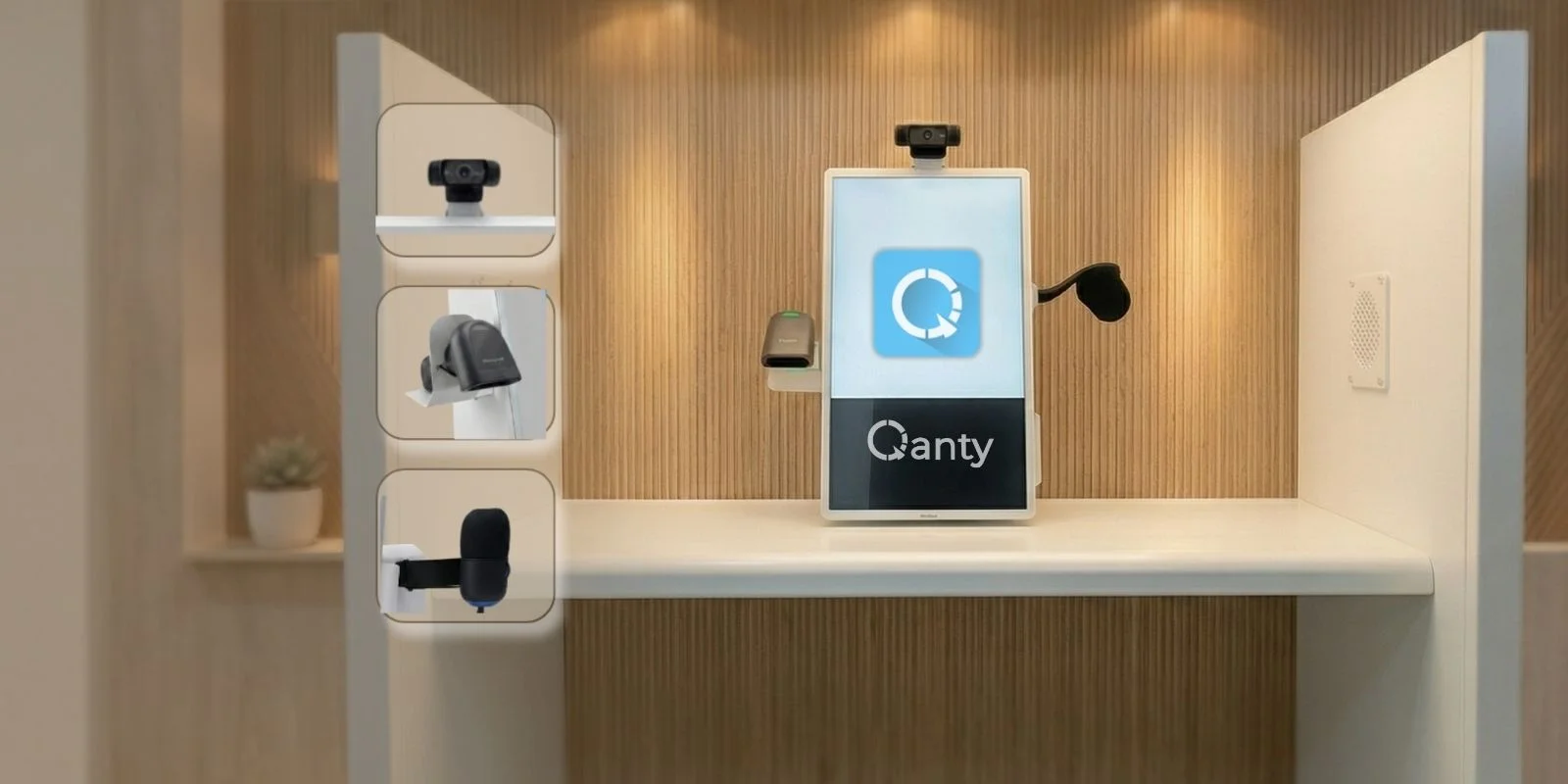 Agent providing support via Qanty video call