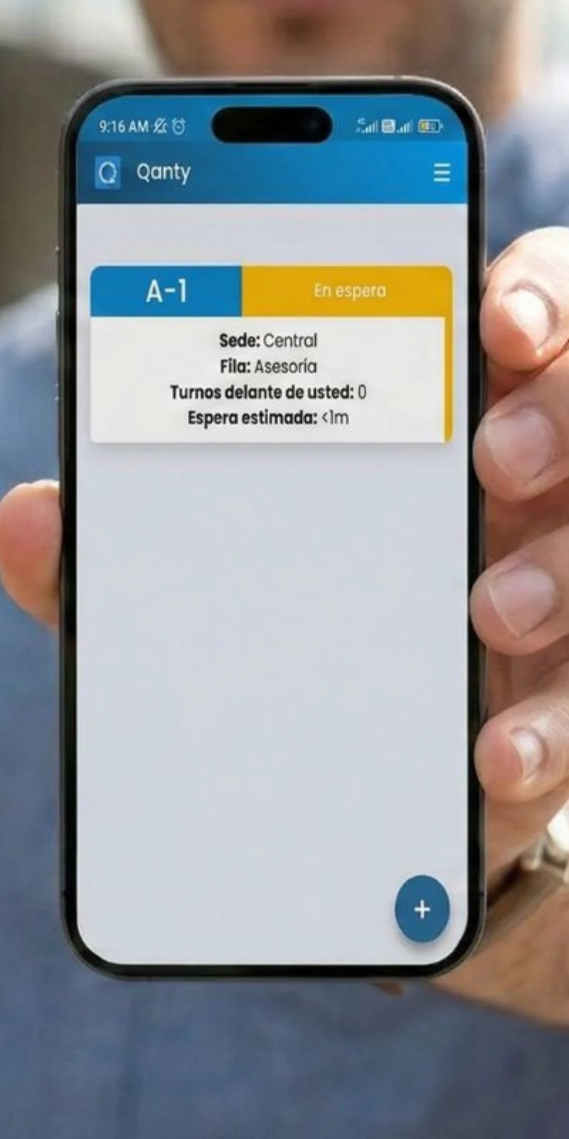 Interface do App Qanty